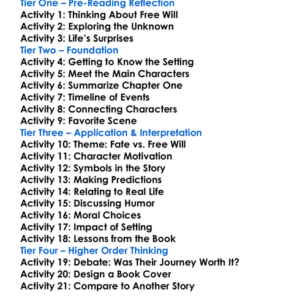 The Sirens Of Titan Kurt Vonnegut Worksheet Activity Booklet