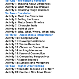 The Skin Im In Sharon G Flake Worksheet Activity Booklet