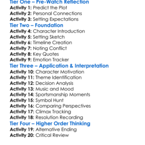The Smashing Machine 2025 Worksheet Activity Booklet