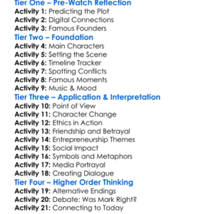 The Social Network Worksheet Activity Booklet