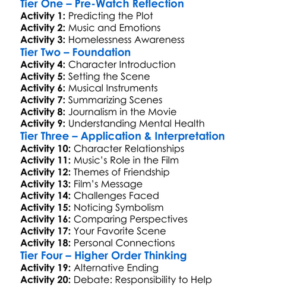 The Soloist Worksheet Activity Booklet