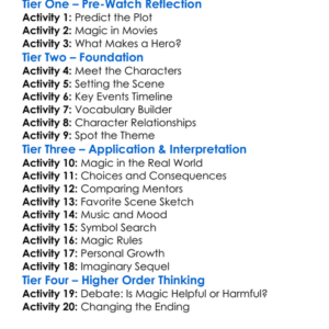 The Sorcerers Apprentice 2010 Worksheet Activity Booklet