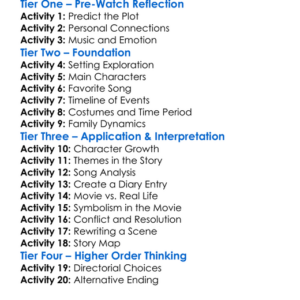 The Sound Of Music Worksheet Activity Booklet