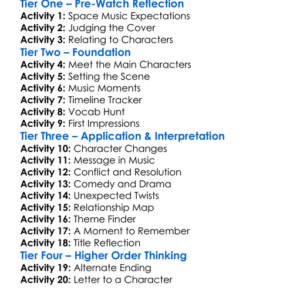 The Space Between 2021 Worksheet Activity Booklet