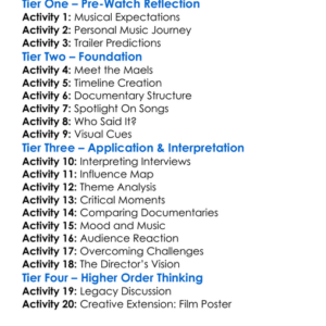 The Sparks Brothers 2021 Worksheet Activity Booklet