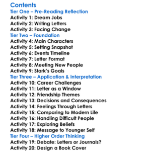 The Stark Munro Letters Arthur Conan Doyle Worksheet Activity Booklet