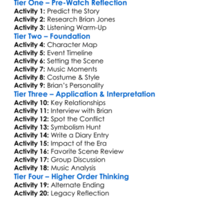 The Stones And Brian Jones 2024 Worksheet Activity Booklet