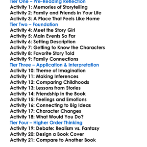 The Story Girl Lm Montgomery Worksheet Activity Booklet