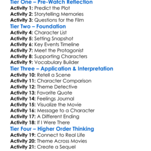The Storyteller 2018 Worksheet Activity Booklet
