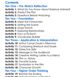 The Strange Case Of Sherlock Holmes  Arthur Conan Doyle 2005 Worksheet Activity Booklet