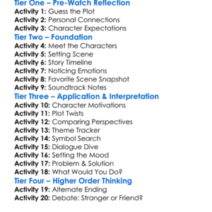 The Stranger In My Home 2025 Worksheet Activity Booklet