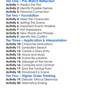 The Substance 2024 Worksheet Activity Booklet
