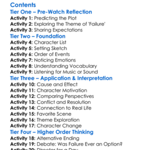 The Substitute Failure Is Not An Option 2001 Worksheet Activity Booklet