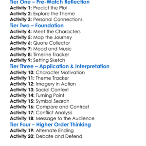 The Sweet East 2023 Worksheet Activity Booklet