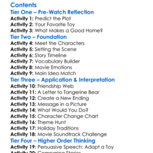 The Tangerine Bear Home In Time For Christmas 2000 Worksheet Activity Booklet