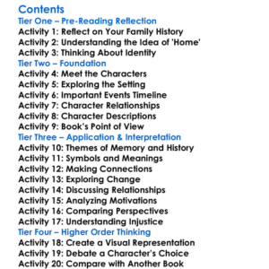 The Temple Of My Familiar Alice Walker Worksheet Activity Booklet