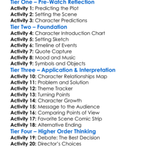 The Thicket 2024 Worksheet Activity Booklet