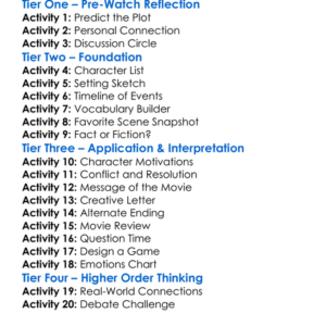 The Thinking Game 2025 Worksheet Activity Booklet
