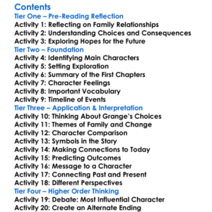 The Third Life Of Grange Copeland Alice Walker Worksheet Activity Booklet