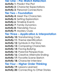 The Thirteenth Year 1999 Worksheet Activity Booklet