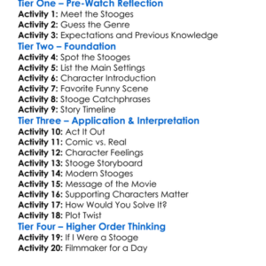 The Three Stooges 2012 Worksheet Activity Booklet