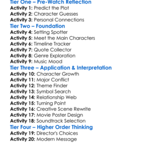 The Threesome 2025 Worksheet Activity Booklet