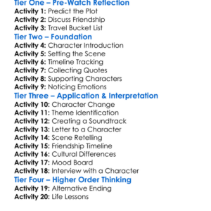 The Time Of Their Lives 2017 Worksheet Activity Booklet