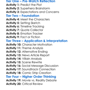 The Toxic Avenger Unrated 2025 Worksheet Activity Booklet