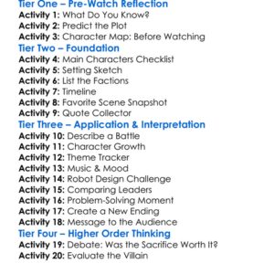 The Transformers The Movie 1986 Worksheet Activity Booklet