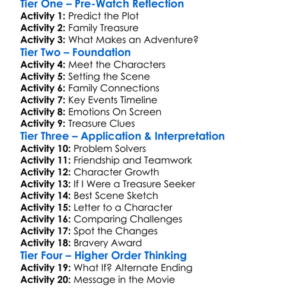 The Treasure Seekers 1996 Worksheet Activity Booklet