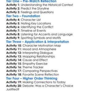 The Troubles A Dublin Story 2022 Worksheet Activity Booklet