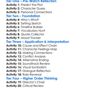 The Truth Within 1994 Worksheet Activity Booklet