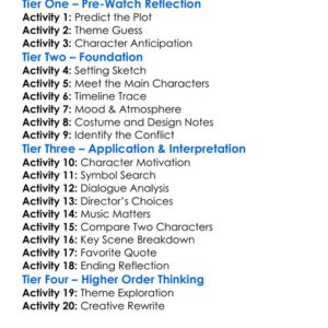 The Twentieth Century 2019 Worksheet Activity Booklet