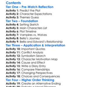 The Twilight Saga Breaking Dawn Worksheet Activity Booklet