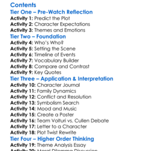 The Twilight Saga Breaking Dawn Worksheet Activity Booklet