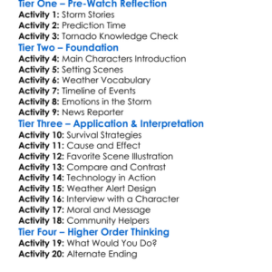 The Twisters 2024 Worksheet Activity Booklet