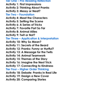 The Twits Roald Dahl Worksheet Activity Booklet