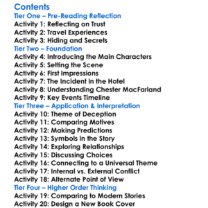 The Two Faces Of January Patricia Highsmith Worksheet Activity Booklet