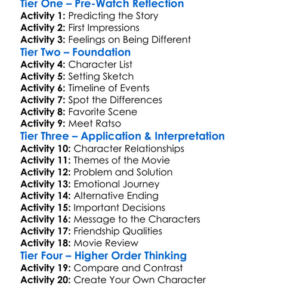 The Ugly Duckling And Me 2006 Worksheet Activity Booklet
