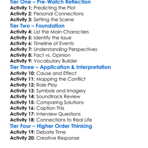 The Unforeseen 2007 Worksheet Activity Booklet