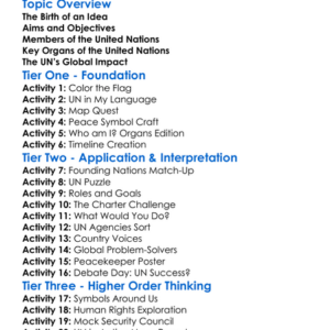 The United Nations And Its Formation Worksheet Activity Booklet