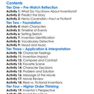 The Unusual Inventions Of Henry Cavendish 2005 Worksheet Activity Booklet