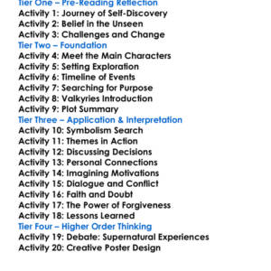 The Valkyries Paulo Coelho Worksheet Activity Booklet