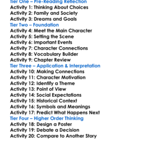 The Valley Of Decision Edith Wharton Worksheet Activity Booklet