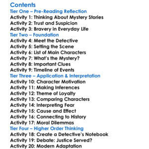 The Valley Of Fear Arthur Conan Doyle Worksheet Activity Booklet