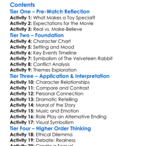 The Velveteen Rabbit 1985 Tv Movie Worksheet Activity Booklet