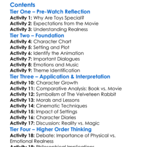 The Velveteen Rabbit 2009 Live-Actionanimated Worksheet Activity Booklet