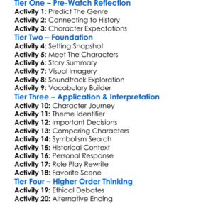 The Verne Miller Story 1988 Worksheet Activity Booklet