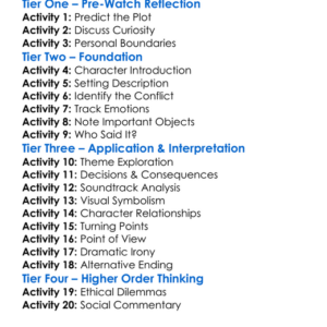 The Voyeurs 2021 Worksheet Activity Booklet