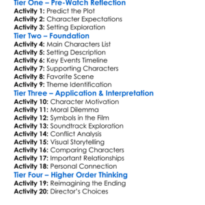 The Wanderer 2020 Worksheet Activity Booklet